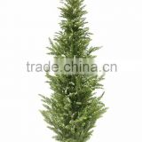 cheap artificial boxwood christmas tree and white pine branches for garden decoration