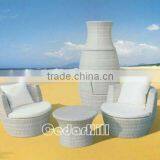 Vase Chair for Two Rattan Stacking Set Garden Outdoor Furniture