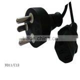 Denmark Standard Power Cord Power Plug Wire
