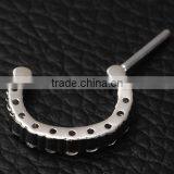 Septum Clicker Nose Rings CZ Gem Ear Piercing Cuff Diath Cartilage thumbnail-6