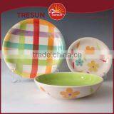 Flower Round Shape High Quality Handpainted 18pcs Dinnerset/dinner Ware/tableware thumbnail-2