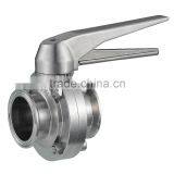 SS304 SMS Stainless Steel Sanitary Butterfly Valve thumbnail-4