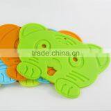 Cute Silicone Coaster Cartoon Tiger Placemat The Silicone Cartoon Bear Eat Mat Antiskid Heat-Resistant Cupmat Pad