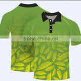 Custom 2015new style Sublimated Sports slim fit polo shirt