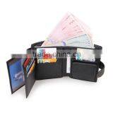 Wholesale Black Luxury Leather Wallet for Men thumbnail-1