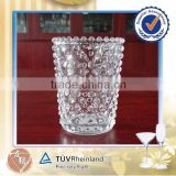 Hot selling 220ml small round candle glassware wholesale