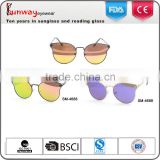 SM-4688-3 wholesale Sunglasses 2016 fashion new design metal mirror lens sunglasses popular