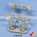 Butterflies Carton Fair Crystal Votive Candle Holder With Metal thumbnail-1