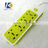 8 Sockets Green Wall Mounted Universal Power Extension Board thumbnail-1