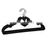 Black Velvet Hangers With Heart Shape thumbnail-1