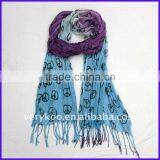 Fashion Peace Symbol Printed Polyester Cotton Scarf / Shawl(FCH-11286-8) thumbnail-1