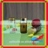 2ml (5/8 Dram) Amber Glass Essential Oil Bottle With Orifice Reducer and Black Cap 040R thumbnail-2