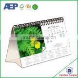 Spiral Bound High Quality Folded Table Spiral Bound Desk Calendar Printing thumbnail-3