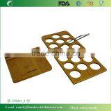 Collapsible Bamboo Kitchen Rack for Spice Bottles , Simple Design Spice Rack thumbnail-3