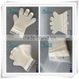 Soft PE Glove Blue Large Disposable Medical Gloves For Hair Dyeing thumbnail-5