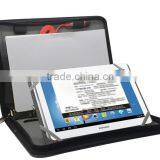 Black pu Leather Zip A4 File Organizer Folder Case With Calculator thumbnail-6