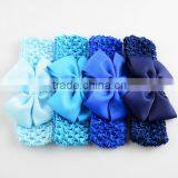 Children's Headdress V Ribbon Bow With South Korea Silk Elastic Hair Band thumbnail-3