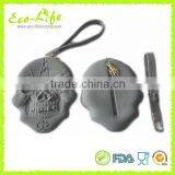 NEW Halloween Cool Man Skull Design Silicone Coin Pouch Purse Wallet With Zipper thumbnail-1