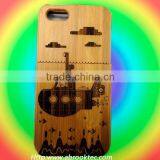 Custom Laser Logo Handmade for Bamboo Iphone 5 Case thumbnail-1