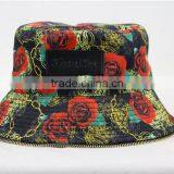 Fashion Leaves Print Bucket Hat Allover thumbnail-2