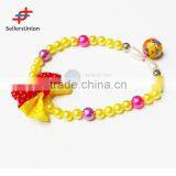 2017 No.1 Yiwu Agent Commission Agent Needed Hot Sale Dog Accessories Pearl Pet Necklace With Bowknot thumbnail-1