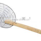 Stainless Steel Wire Mesh Strainer With Bamboo Handle thumbnail-3
