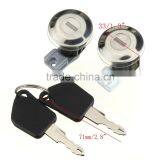 Pair Front Door Lock Barrels Set With Keys For Peugeot 106 Mk2 205 405 thumbnail-6