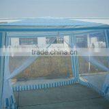 3*3/2.4*2.4m Patio Pavilion With Mesh Sidewalls thumbnail-1