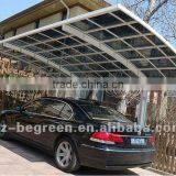 Steel Frame Outdoor Aluminum Carport for Car Sun Shelter and Car Wash Sheter thumbnail-6