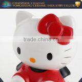 Hot Selling Cute Hello Kitty Shape Ceramic Coin Bank thumbnail-2