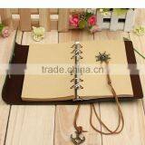 Classic Vintage 80 Page Kraft Paper Blank Spiral Loose Leaf Notebook PU Cover thumbnail-6