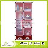 Eight Lattice Grid Wardrobe With Shoe Storage Cabinets DIY Variety Bedroom Wardrobe Lockers thumbnail-3