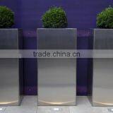 FO-9006 Outdoor Square Stainless Steel Flower Container thumbnail-2