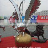 Outdoor Life Type Stainless Steel Animal Eagle Sculpture Carving thumbnail-1