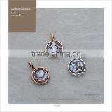 Made in Italy P27 Cameo21mm 925 Sterling Silver Round Pendants thumbnail-1