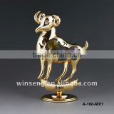 High Quality 24K gold plated Zodiac Aries Decorative