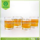 Machine made clear insulated glass expresso coffee cups