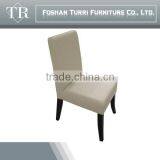 Hot Sale Modern High Back Wooden Dining Chair With Leather Design thumbnail-5