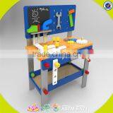 2017 Wholesale Kids Wooden Toy Workbench New Design Baby Wooden Toy Workbench Cheap Children Wooden Toy Workbench W03D076A thumbnail-1