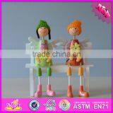 2016 New Design Desktop Wooden Small Craft Doll W02A143 thumbnail-1