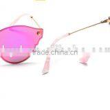 New Luxury Harajuku Round Sunglasses Color Film Eyes And Tide Restoring Ancient Ways Dazzle Colour Round Frame Sunglasses thumbnail-3