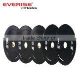 Gymnastics Black Solid Rubber Bumper Plate