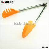 35030 Nylon Kitchen Tongs BBQ Cooking Food Salad Tongs With Spoon thumbnail-4