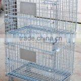 Galvanized Plating Folding Wire Mesh Cages for Goods Storage in Warehouse thumbnail-3