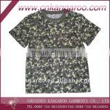 100%cotton Short Sleeve Camouflage Military T-shirt for Training; Army Round Neck Training Shirt; Cheap Army Camouflage Tshirt thumbnail-1