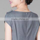 2016 New Summer Professional Corset Short Sleeve Formal Wrap Skirt for Women Office Ladies thumbnail-5