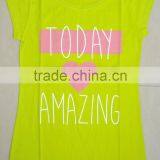 80% COTTON 20% SPANDEX PRINTED LADIES SHORT SLEEVE T-SHIRTS thumbnail-1