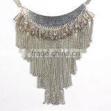 New Design Bohemian Style Multi Chain Tassel Crystal Pendant Necklaces thumbnail-4