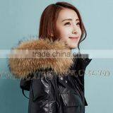 CX-A-01B Rabbit Fur Coat With Fox Fur Trim thumbnail-5