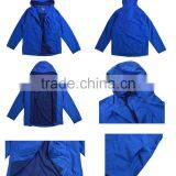Fashion Men's Windbreaker Warm Blue Jacket With Hood thumbnail-6